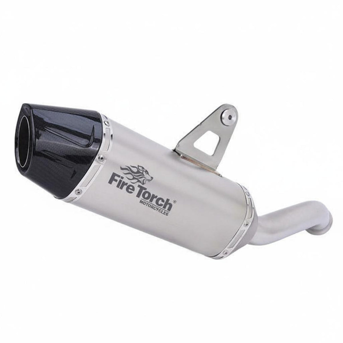 Easy Installation Aftermarket Exhaust Muffler Stainless Steel Construction Performance Exhaust Pipe Deep Sound Motorcycle Muffler Pipe Rust Resistant for Adventure Riders, Touring, off-Highway-Road