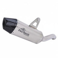 Easy Installation Aftermarket Exhaust Muffler Stainless Steel Construction Performance Exhaust Pipe Deep Sound Motorcycle Muffler Pipe Rust Resistant for Adventure Riders, Touring, off-Highway-Road