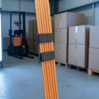 Shielding Cargo Strap Pad Neoprene-Like Strapping Pad Rounded Corners Cam Buckle Straps Blue