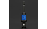 Darkened Finish Hex Shank Square Drive Adapter Machined Square Drive to Hex Adapter Anti-Detachment Tool Accessory Standard Interface