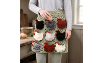 Crochet Egg Gathering Apron Farmhouse Crochet Egg Collecting Apron Openwork for Rural Farm, Home