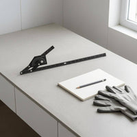 Multifunction Angle Ruler Matte Finish Adjustable Angle Ruler Black Metal Body