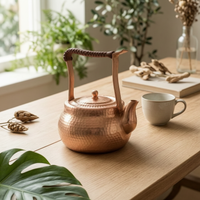 Teapot with Wrapped Handle Braided Tea Pot 800ml for Collectors