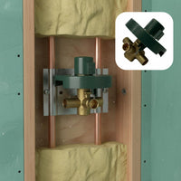 Shower Valve Shower Plumbing Base 1/2-Inch Copper Connection Connection Washroom Plumbing Wall-Mounted Install for Plumbers