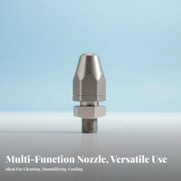 Adjustable Solid Cone Nozzle Adjustable Angle Cone Nozzle Leakproof Stainless Steel Cleaning Tip for Professionals, Humidification