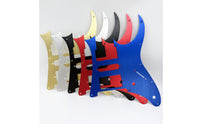 Aluminum Alloy Electric Guitar Pickguard Oxidized Finish Metal Guitar Pickguard Baked Painted Musical Instrument Part Pre-Drilled Holes