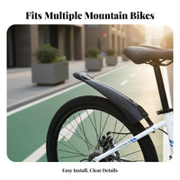 2 Pieces Front and Rear Mudguard Set Easy Installation Front and Rear Mudguard Set Cycle Accessory High Strength Cycling Gear