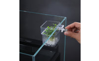 Aquascaping Decoration Hanging Aquarium Planter Easy Installation Hanging Aquarium Plant Holder Promotes Healthy Root Growth Clear Hydroponic Basket Slotted for Water Flow