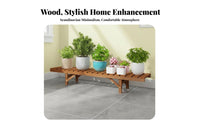 Complimentarystanding 3-Tier Plant Ladder Multi-Tiered 3-Tier Ladder Shelf Stable Design Display Stand Easy Assembly for Gardeners, Apartment Dwellers, Homeowners, Balcony, Living Room, Indoor, Garden