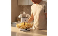 Clear Lid Electric Popcorn Appliance on/deactivate Switch Electric Popcorn Machine White Kitchen Appliance Household Use