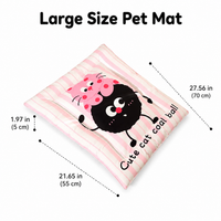 Dog Bed for Older Dogs, Large Dog Bed, All Seasons Washable Pet Bed, Water-Resistant Cotton, Dark Grey Ball Pink