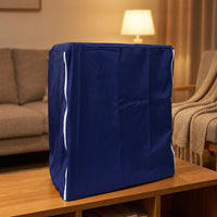 Bird Cage Cover with Zipper, Polyester Blackout Cover for Large Night Bird, Flat Top Birdcage Cover, Dustproof Cage Cover for Pet Bird Care