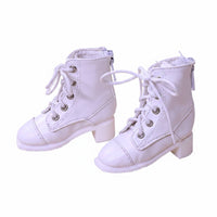 BJD Lace-up Boots PU Material High-Top Doll Shoes Sturdy 1/4 Scale Doll Boots