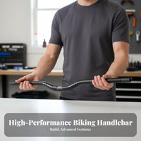 Lightweight Mountain Bike Riser Bar High Strength Mountain Bike Riser Handlebar Long-Lasting for Trail Riding