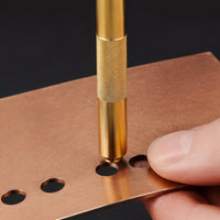 3 Pieces Brass Punch Set Knurled Grip Brass Pin Punch Set for Workshop, Garage