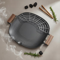 Multi-Purpose Korean Barbecue Pan Even Heating Korean Bbq Pan Food Grade Safe Coating for Outdoor