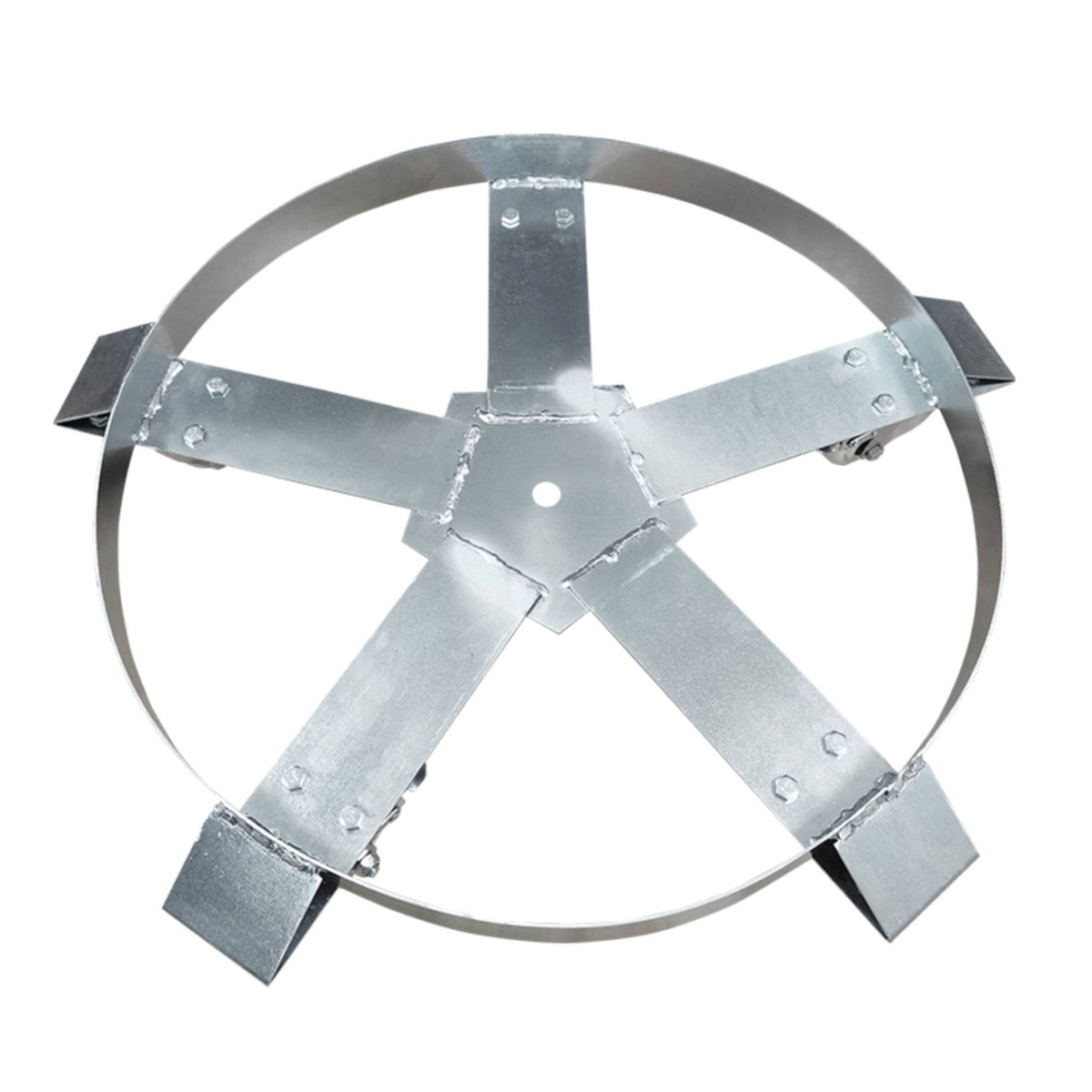 Drum Dolly with Caster Wheels Industrial Steel Drum Dolly Close-to-the-Ground Non Tipping for Factory
