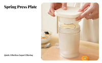 Press-Type Whey Separator Multifunctional Press Strain Yogurt Maker Easy to Clean Whey Separator Container for Refrigerator