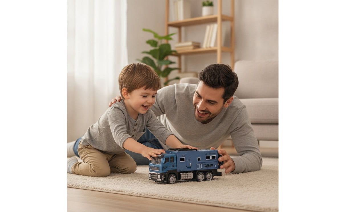 Inertial Glide Diecast Truck Die-Cast Toy Truck with Roof Rack Alloy Detailed for Children, Collectors, Toddlers, Playroom, Sandbox