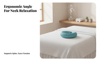 Soft & Comfortable U-Shaped Face Pillow Breathable Beauty Salon Headrest Uninterrupted Comfort for Estheticians, Office Workers