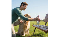 Dog Mobile Water Dispenser Bottle Large Capacity Portable Dog Water Bottle Lanyard Strap for Medium Dogs, Walking, Hiking