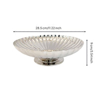 Serving Platter with Pedestal Minimalist Fruit Stand Sturdy for Parties