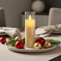 Safe No Unattended LED Candle Romantic Atmosphere Battery Operated LED Candle Reusable Long Lifespan for Party Planners, Event Organizers, Christmas, Concerts, Weddings, Restaurants