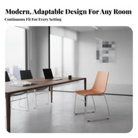 Minimalist design Stackable Shell Chair Multi-Purpose Armless stackable Chair Easy to Clean Seating Furniture Space-Saving Design for Business Owners, Event Attendees, Meeting Room, Cafeteria, Reception Area, Classroom