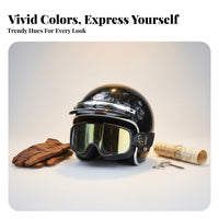 Retro Design Half Helmet 3C Certified Vintage Design Helmet Unisex for Men, Women, City Commuting, Street Riding