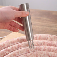 Meat Casing Pricker Stainless Steel Meat Pricker Rust-Resistant Air Release Tool for Home Cooks, Meat Prep