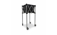 Tennis Ball Cart Wheeled Ball Pickup Cart Resistant Sports Storage for Pickleball Court, Training