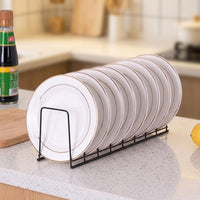 Stainless Steel Dish Rack and Draining Rack featuring Plate Holder, Single Tier Bowl Rack with Slicing Board Holder, Kitchen Space Saving Tool