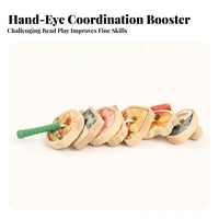 Fruit and Vegetable Lacing Beads Food Threading Toy Colorful Child-Led Threading and Lacing Toy