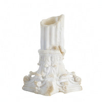 Column Vase Embossed Pedestal Vase Architectural for Living Room, Showroom