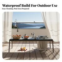 Nordic design 4-Piece Woven Sofa Set Waterproof Outdoor Furniture Water pads Patio Seating Group Weather-Resistant for Families, Homeowners, Adults