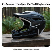face Mountain Bike Helmet Impact Resistant Trail Mountain Biking Helmet Lightweight Guarding Gear for Downhill Riders, Trail Riding