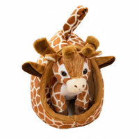 Soft and Cuddly Creature Plushie in Nest Great Gift Stuffed Creature with Bed for Children, Toddlers, Bedroom, Playroom