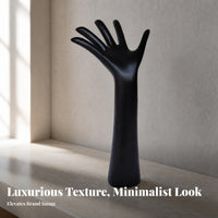 Smooth Finish Resin Hand Display Stand Painted Hand-Shaped Jewelry Holder Solid-Looking Resin Jewelry Display Tall