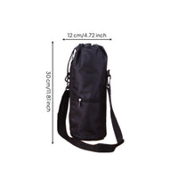 Safeguarding Water Bottle Sleeve with Strap Adjustable Bottle Carry Case with Pocket Soft-Sided Holder Handsunrestricted for Travelers