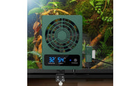 Constant Control Amphibian Enclosure Fan Air Circulation Smart Ventilation Fan Digital Display for Lizard Owners, Terrarium, Vivarium
