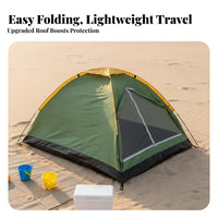 Quick Setup Portable Beach Tent Large Shade Area Folding Outdoor Tent Multi-Purpose Instant Sun Shelter Ventilated for Beachgoers, Families, Campers, Picnics, Park, Outdoors, Backyard