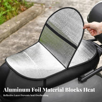Sun Protection Anti-Scald Saddle Cushion Long-Lasting Motorcycle Sunshade Seat Cover Easy to Clean for Summer, Outdoor