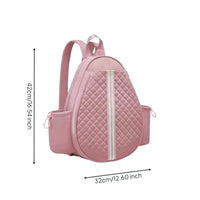 Top Carry Handle Teardrop Tennis Bag Adjustable Straps Quilted Tennis Backpack