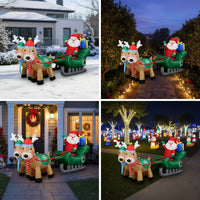 Light-up Santa Sleigh with Reindeer