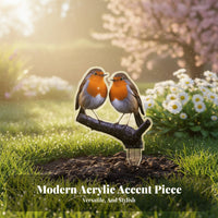 Acrylic Garden Stake Weather Resistant Decor Easy Install for Patio