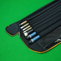 Waterproof Billiard Cue Carrying Bag Water Resistant Billiard Stick Carrying Bag Large Capacity Soft Pool Cue Case Two-Tone Design for Tournaments