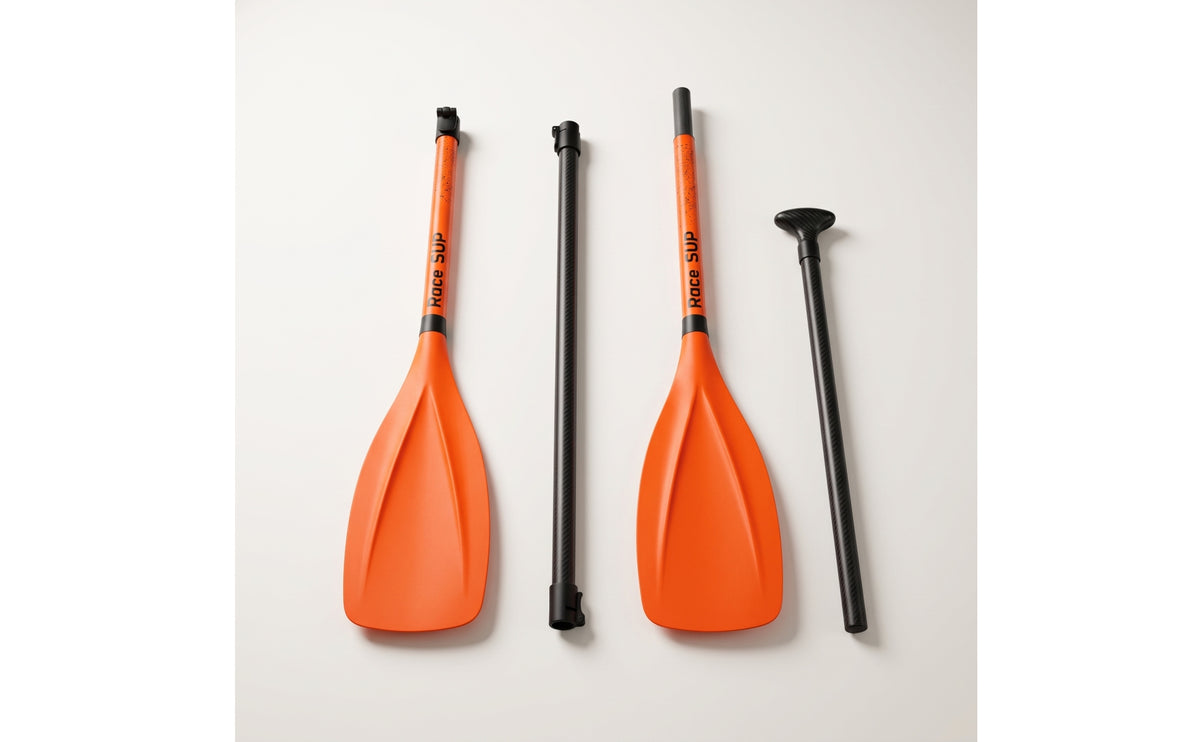 Carbon-Fiber Paddle with Fiberglass Blade Lightweight Adjustable Paddle Quick Lock Long-Lasting for Beginners, Travelers, SUP, Kayak