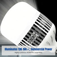 LED Bulb, E27 Base, High Power, Energy Saving, Ultra Bright, Indoor Lighting for Workshop, Factory