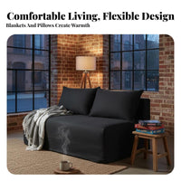 Removable and cleanable Cover Minimalist Two-Seater Couch Wabi-Sabi Inspired 2-Seater Loveseat Nordic Design Living Room Seating Japanese Aesthetic for Apartment Dthis designllers, Homeowners, Students, Small Spaces, Lounge Area, perusing corner, Bedroom