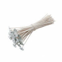 100 Pieces Low Smoke Pre-Waxed Candle Wicks Easy to Light DIY Candle Wick Kit for Workshops
